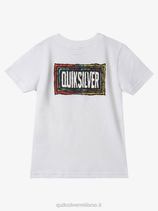 esso Quiksilver ragazzi 2-7 t-shirt con ritmo echeggiato bianco HTZR1946