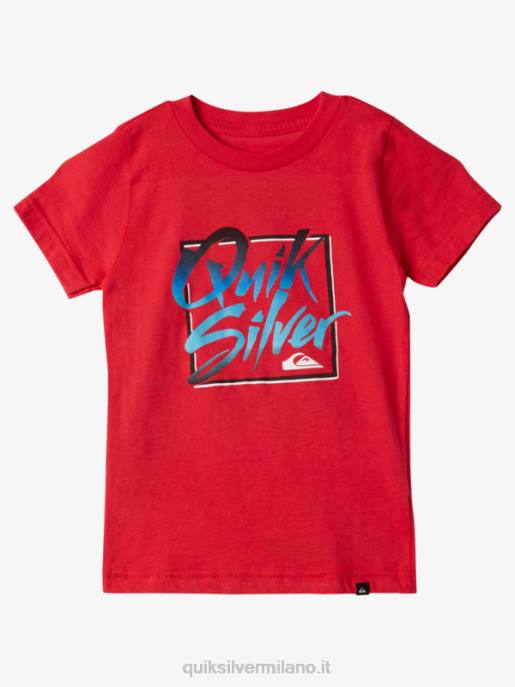 esso Quiksilver ragazzi 2-7 t-shirt dall'atmosfera estiva rosso ad alto rischio HTZR1976