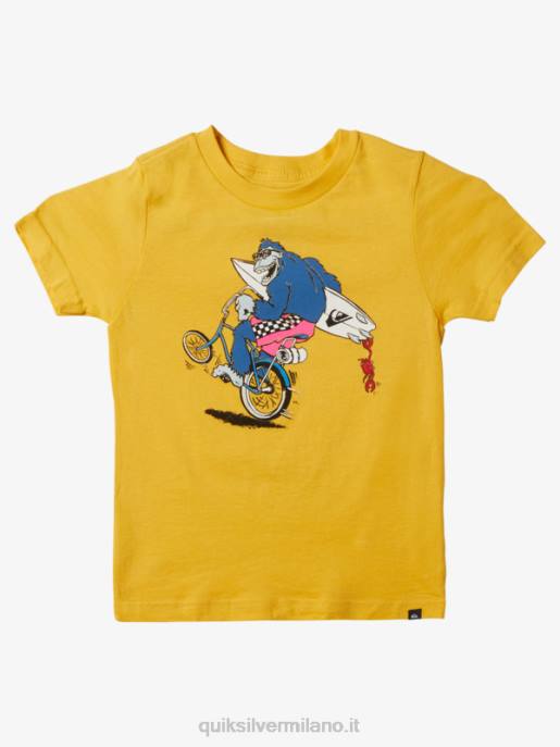 esso Quiksilver ragazzi Maglietta 2-7 ruote giallo tuorlo HTZR1971