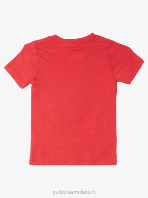 esso Quiksilver ragazzi Maglietta 2-7 sbiadita rosso ad alto rischio HTZR1968