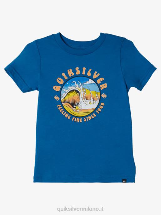 esso Quiksilver ragazzi Maglietta 2-7 tunnel leggero boccaglio blu HTZR2129