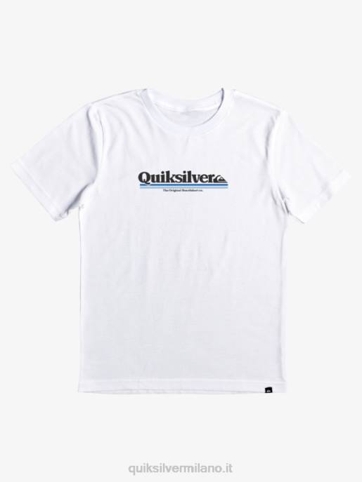 esso Quiksilver ragazzi Maglietta 8-16 tra le righe bianco HTZR2090