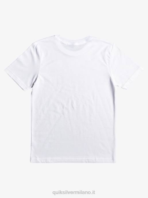 esso Quiksilver ragazzi Maglietta 8-16 tra le righe bianco HTZR2090