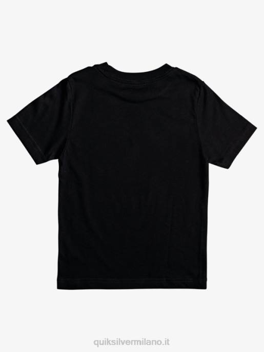 esso Quiksilver ragazzi Maglietta 8-16 tra le righe nero HTZR2091