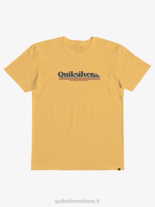 esso Quiksilver ragazzi Maglietta 8-16 tra le righe oro brillante HTZR2089