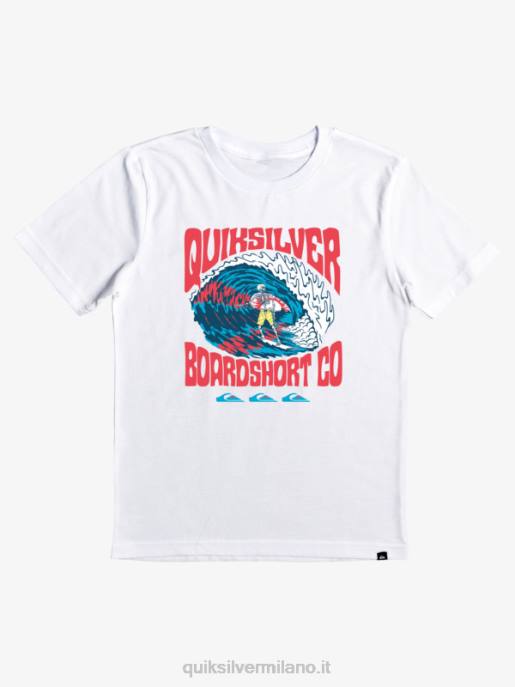 esso Quiksilver ragazzi Maglietta 8-16 vita più alta bianco HTZR2209