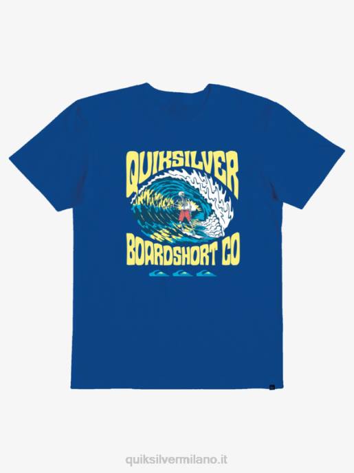 esso Quiksilver ragazzi Maglietta 8-16 vita più alta boccaglio blu HTZR2208