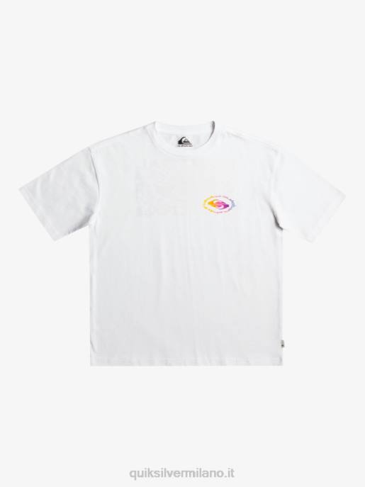 esso Quiksilver ragazzi Maglietta bandiera radicale 8-16 bianco HTZR1967
