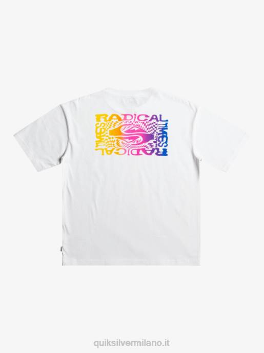 esso Quiksilver ragazzi Maglietta bandiera radicale 8-16 bianco HTZR1967