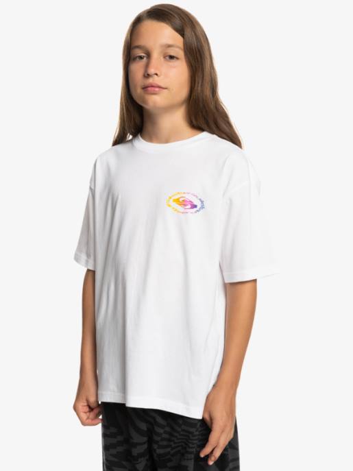 esso Quiksilver ragazzi Maglietta bandiera radicale 8-16 bianco HTZR1967