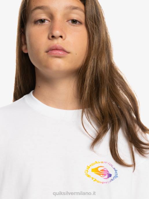 esso Quiksilver ragazzi Maglietta bandiera radicale 8-16 bianco HTZR1967