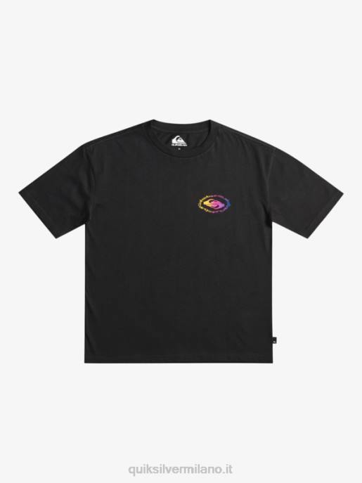 esso Quiksilver ragazzi Maglietta bandiera radicale 8-16 nero HTZR1966