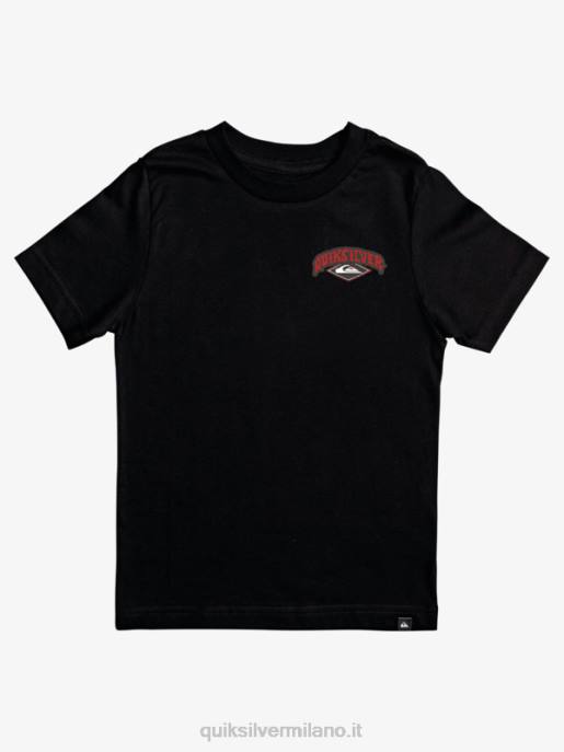 esso Quiksilver ragazzi Maglietta da surfista 8-16 nero HTZR2177