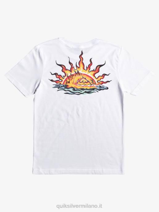 esso Quiksilver ragazzi Maglietta guardiano 8-16 onde bianco HTZR2229