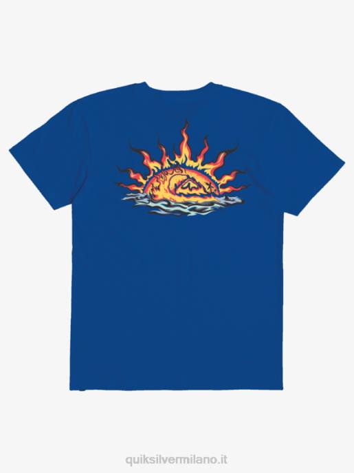 esso Quiksilver ragazzi Maglietta guardiano 8-16 onde boccaglio blu HTZR2231