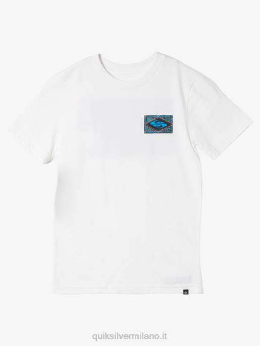 esso Quiksilver ragazzi Maglietta vibrante 8-16 bianco HTZR1943