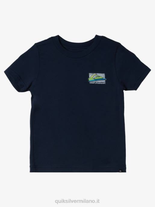 esso Quiksilver ragazzi T-shirt 2-7 in dissolvenza retrò blazer blu scuro HTZR2144