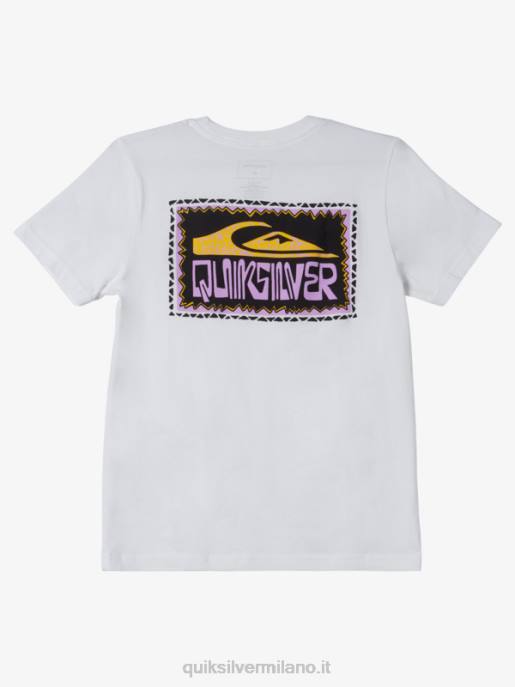 esso Quiksilver ragazzi T-shirt 8-16 telai deformati bianco HTZR2155