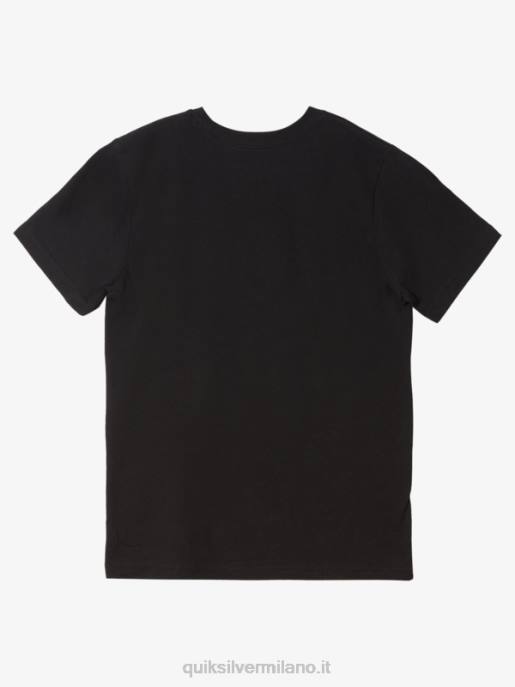 esso Quiksilver ragazzi T-shirt logo 8-16 comp nero HTZR1961