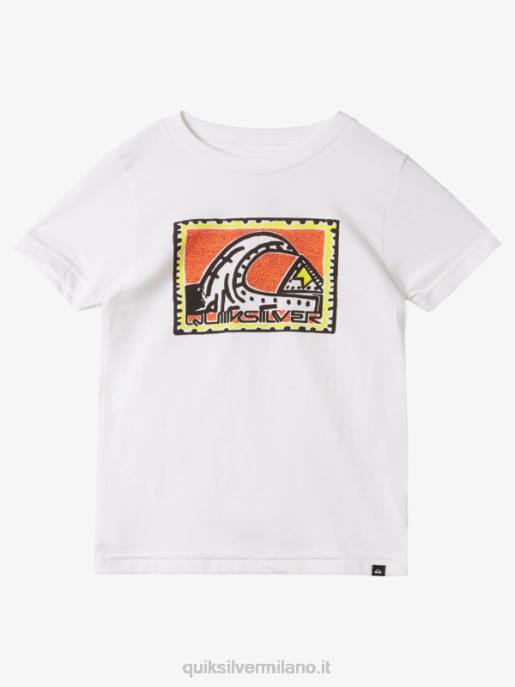 esso Quiksilver ragazzi T-shirt patrimonio 2-7 rad bianco HTZR1960