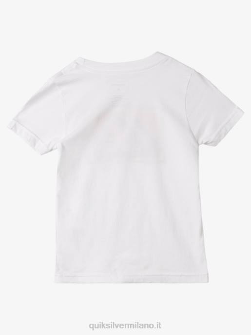 esso Quiksilver ragazzi T-shirt patrimonio 2-7 rad bianco HTZR1960