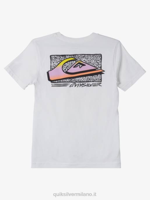 esso Quiksilver ragazzi T-shirt retro sfumata 8-16 bianco HTZR2123
