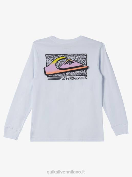 esso Quiksilver ragazzi T-shirt retro sfumata 8-16 bianco HTZR2192