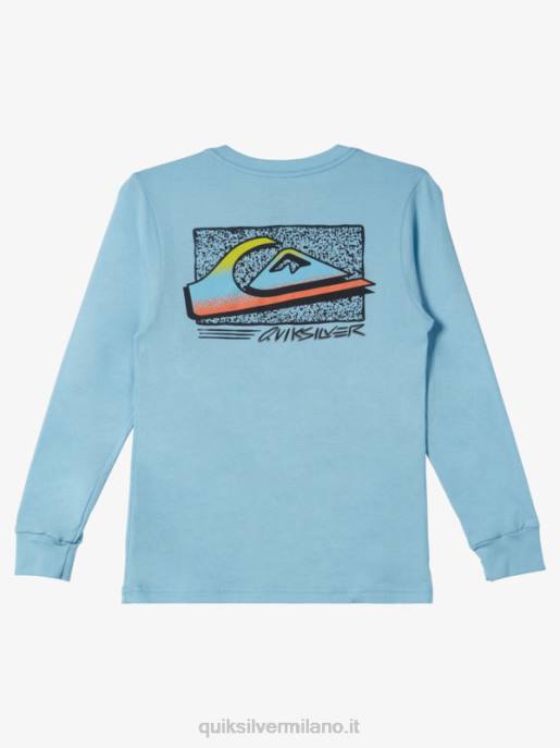 esso Quiksilver ragazzi T-shirt retro sfumata 8-16 cielo blu HTZR2193