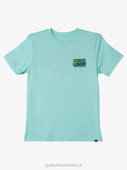 esso Quiksilver ragazzi T-shirt retro sfumata 8-16 vetro da spiaggia HTZR2124
