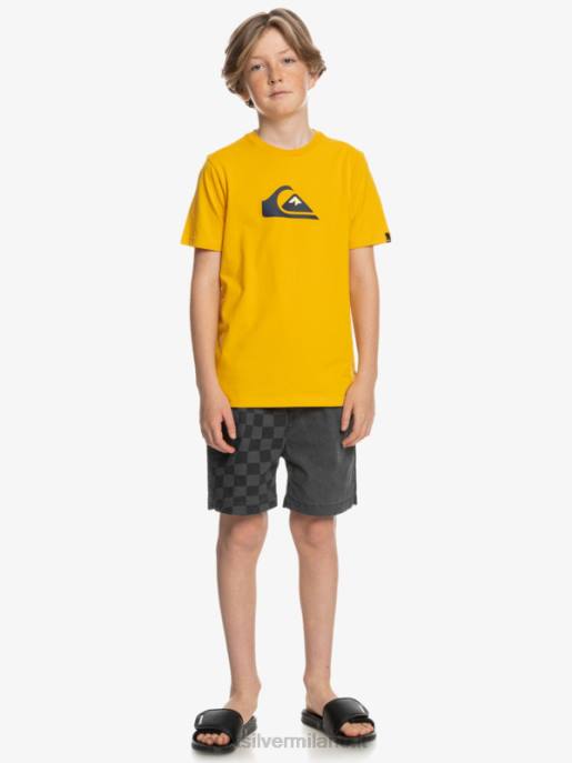 esso Quiksilver ragazzi logo comp - t-shirt verga d\'oro HTZR2316
