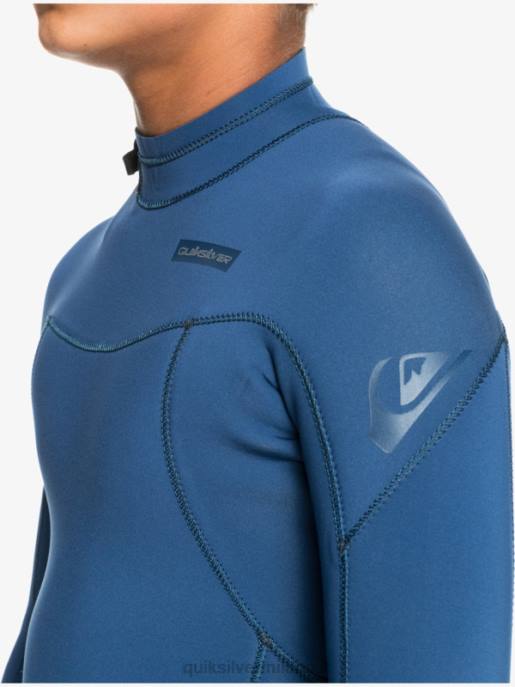 esso Quiksilver ragazzi 8-16 3/2mm sessioni l/sl tuta intera insegne blu HTZR2195