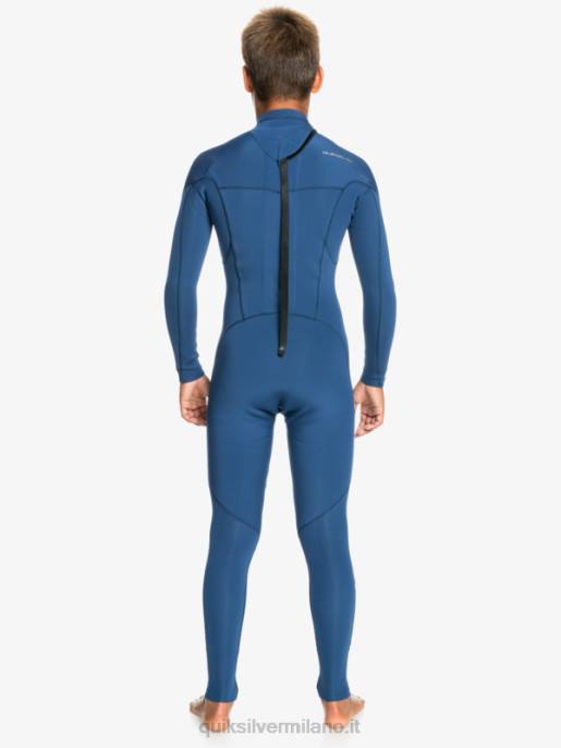 esso Quiksilver ragazzi 8-16 3/2mm sessioni l/sl tuta intera insegne blu HTZR2195