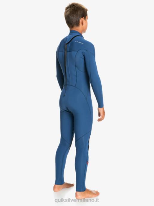 esso Quiksilver ragazzi 8-16 3/2mm sessioni l/sl tuta intera insegne blu HTZR2195