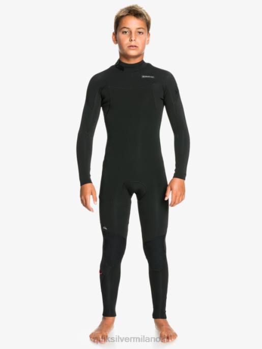 esso Quiksilver ragazzi 8-16 3/2mm sessioni l/sl tuta intera nero HTZR2194