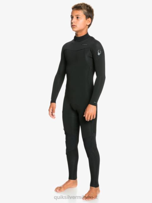 esso Quiksilver ragazzi 8-16 3/2mm sessioni l/sl tuta intera nero HTZR2194