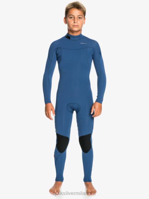 esso Quiksilver ragazzi 8-16 4/3mm sessioni l/sl tuta intera insegne blu HTZR2189