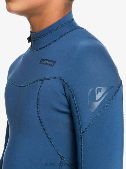 esso Quiksilver ragazzi 8-16 4/3mm sessioni l/sl tuta intera insegne blu HTZR2189