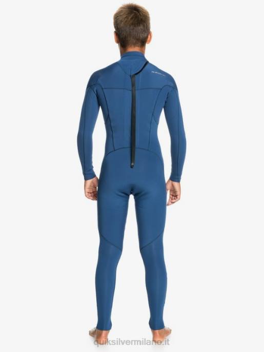 esso Quiksilver ragazzi 8-16 4/3mm sessioni l/sl tuta intera insegne blu HTZR2189