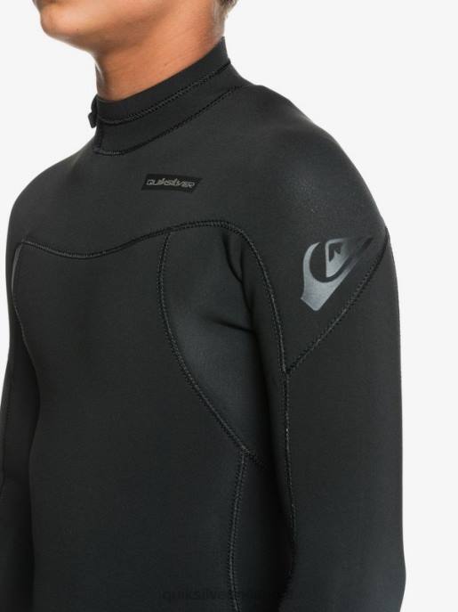 esso Quiksilver ragazzi 8-16 4/3mm sessioni l/sl tuta intera nero HTZR2188