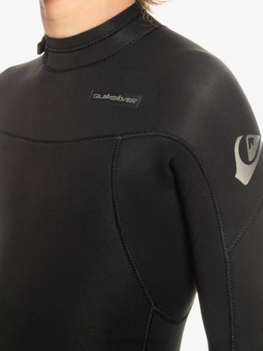esso Quiksilver ragazzi Muta da 8-16 3/2 mm per sessioni quotidiane con zip posteriore nero HTZR2224
