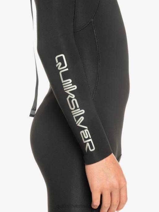 esso Quiksilver ragazzi Muta da 8-16 3/2 mm per sessioni quotidiane con zip posteriore nero HTZR2224