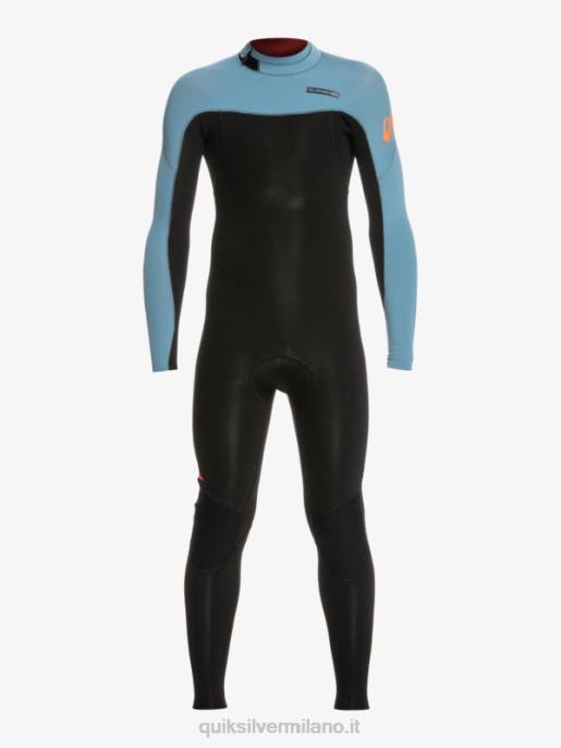 esso Quiksilver ragazzi Muta da 8-16 3/2 mm per sessioni quotidiane con zip posteriore nero/blu provinciale HTZR2223