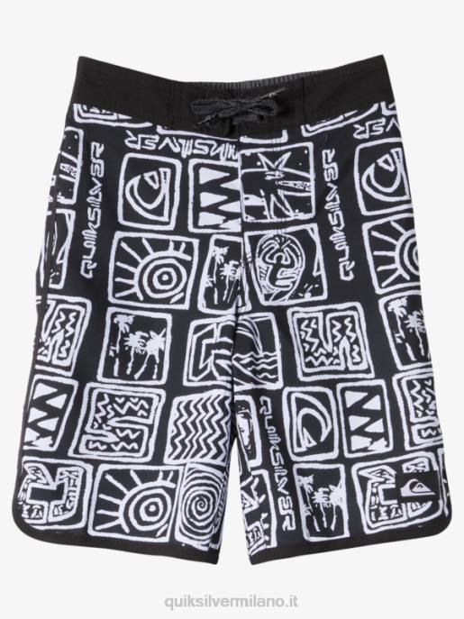 esso Quiksilver ragazzi 2-7 capesante di tutti i giorni 14 boardshorts nero HTZR1921