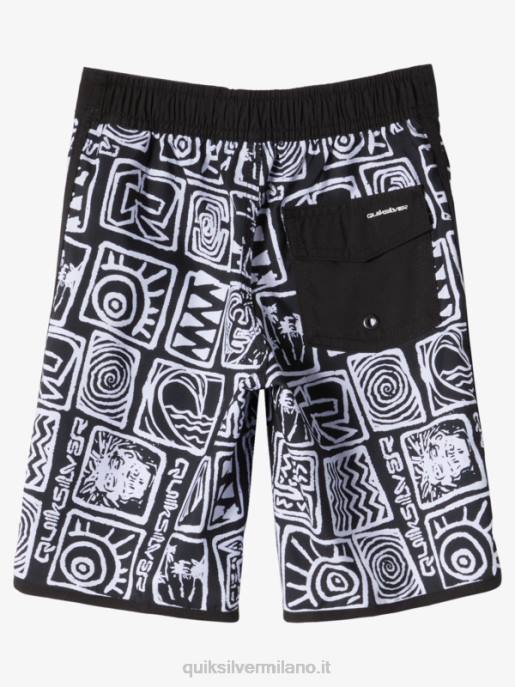 esso Quiksilver ragazzi 2-7 capesante di tutti i giorni 14 boardshorts nero HTZR1921
