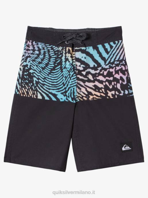esso Quiksilver ragazzi 2-7 divisione quotidiana 14 boardshorts nero HTZR1893