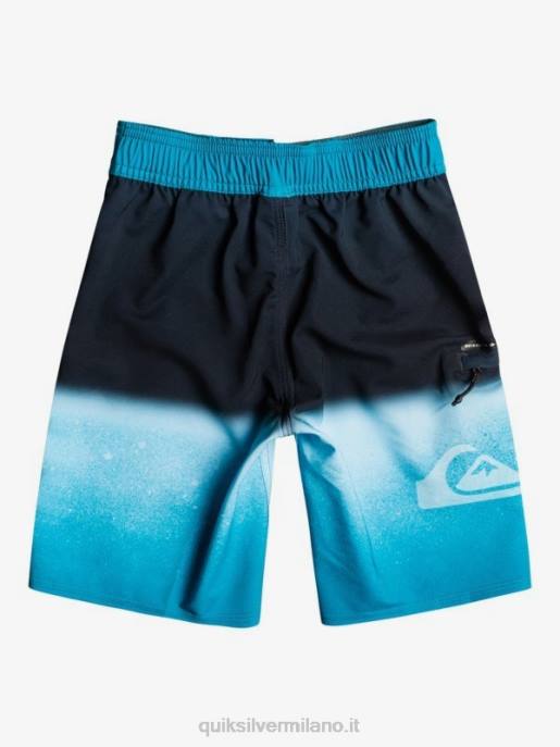 esso Quiksilver ragazzi 2-7 lastra surfsilk 14 pantaloncini da surf riciclati blu fiordo HTZR2335