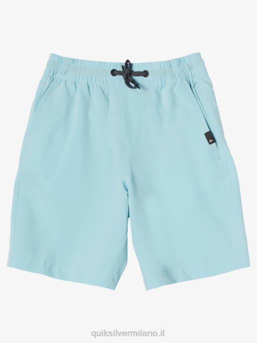 esso Quiksilver ragazzi 2-7 ocean elastico 14 boardshort anfibio cielo blu HTZR2054