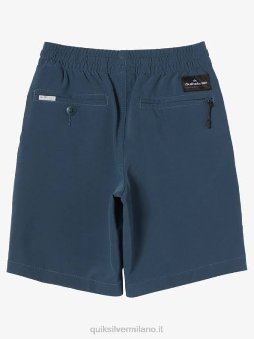 esso Quiksilver ragazzi 2-7 ocean elastico 14 boardshort anfibio marina di mezzanotte HTZR2056