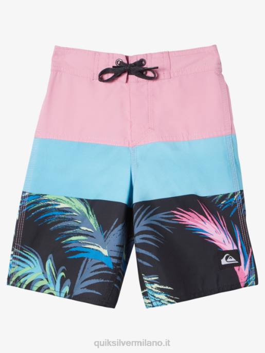 esso Quiksilver ragazzi 2-7 pantaloncini da surf da 14 pannelli per tutti i giorni malva chiaro di luna HTZR1897