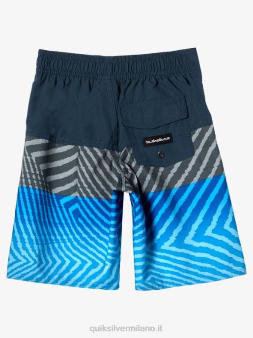 esso Quiksilver ragazzi 2-7 pantaloncini da surf da 14 pannelli per tutti i giorni marina di mezzanotte HTZR1898